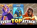 EVERY TOP TH12 Attack Strategy in One WAR! Best TH12 Attacks! Clash of Clans eSports