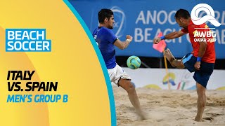 Beach Soccer - Italy vs Spain | Men's Group B Match | ANOC World Beach Games Qatar 2019 |Full Lenght