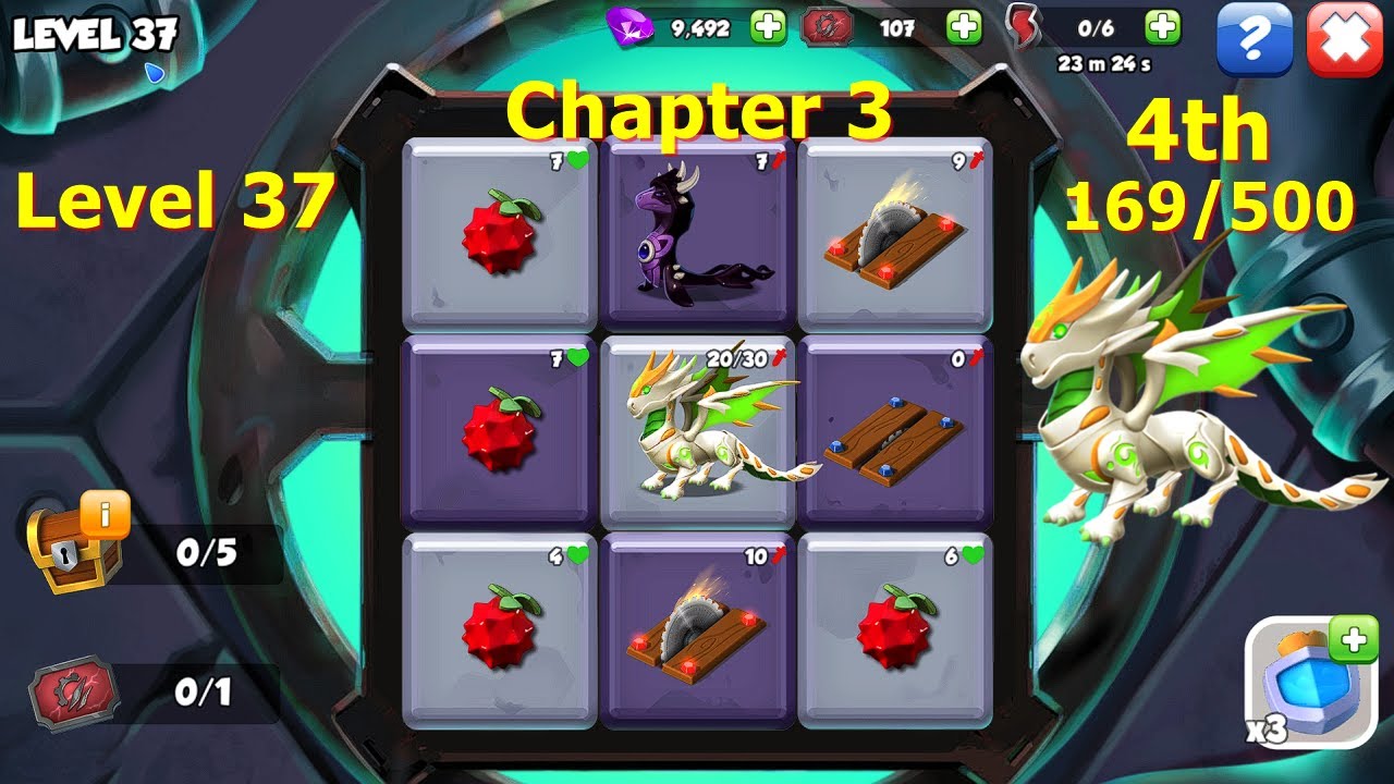 4th week Peck Mech Tyrant event | level 37 Grid puzzle event | Open 1st last big chest Ski Dungeon