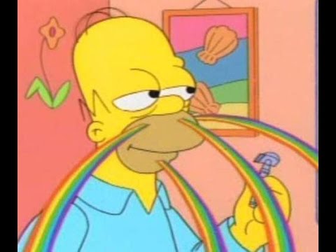 Resultado de imagen de homero drogado