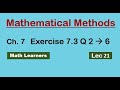 Ch 7 Inner product spaces Lec 21 Exercise 7.3 Q 2 to 6