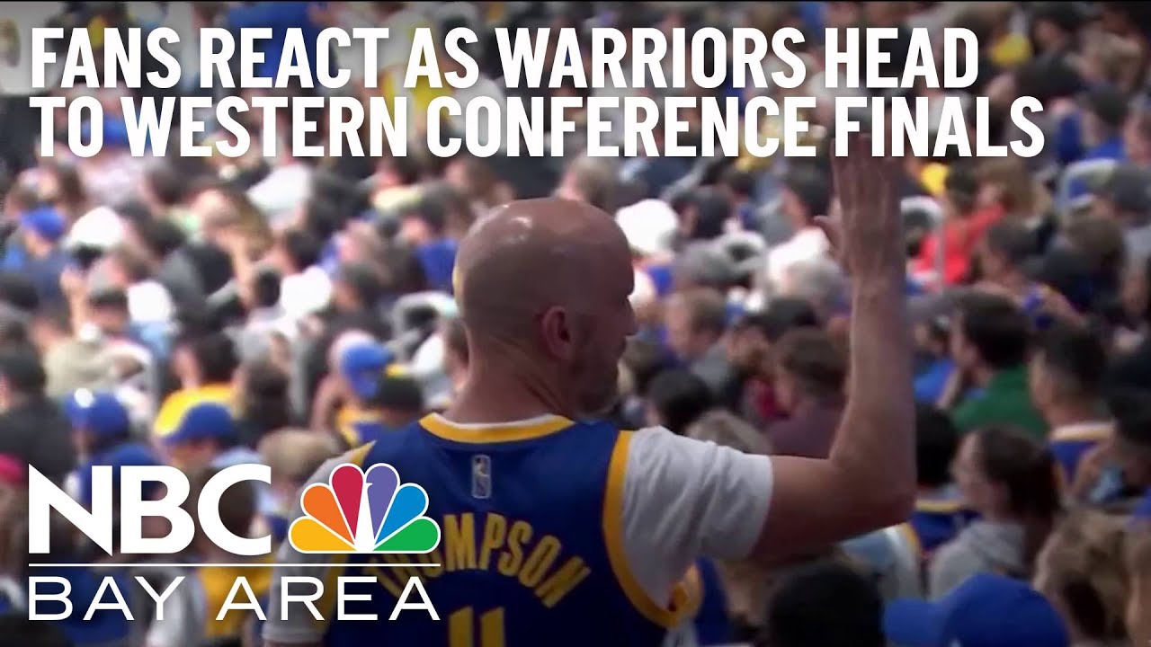 Fans Celebrate After Warriors Advance to the Western Conference Finals