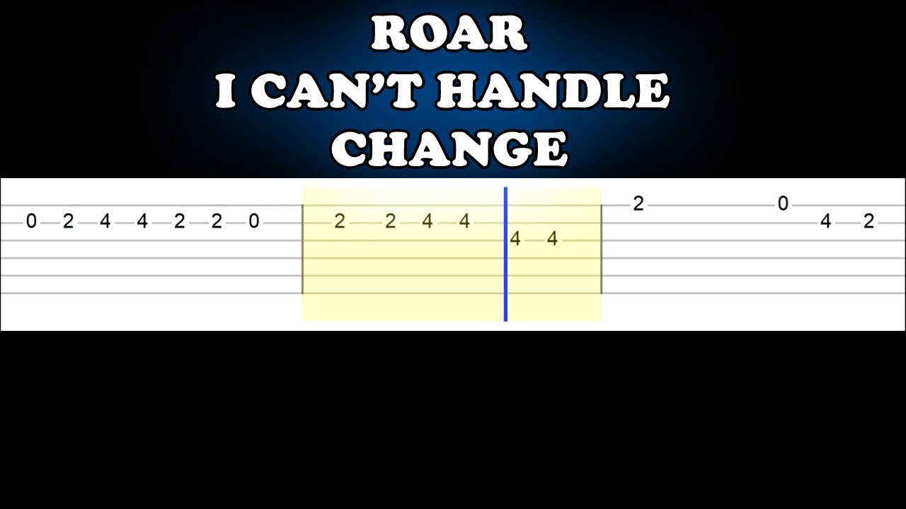 How To Play I Can'T Handle Change On Guitar
