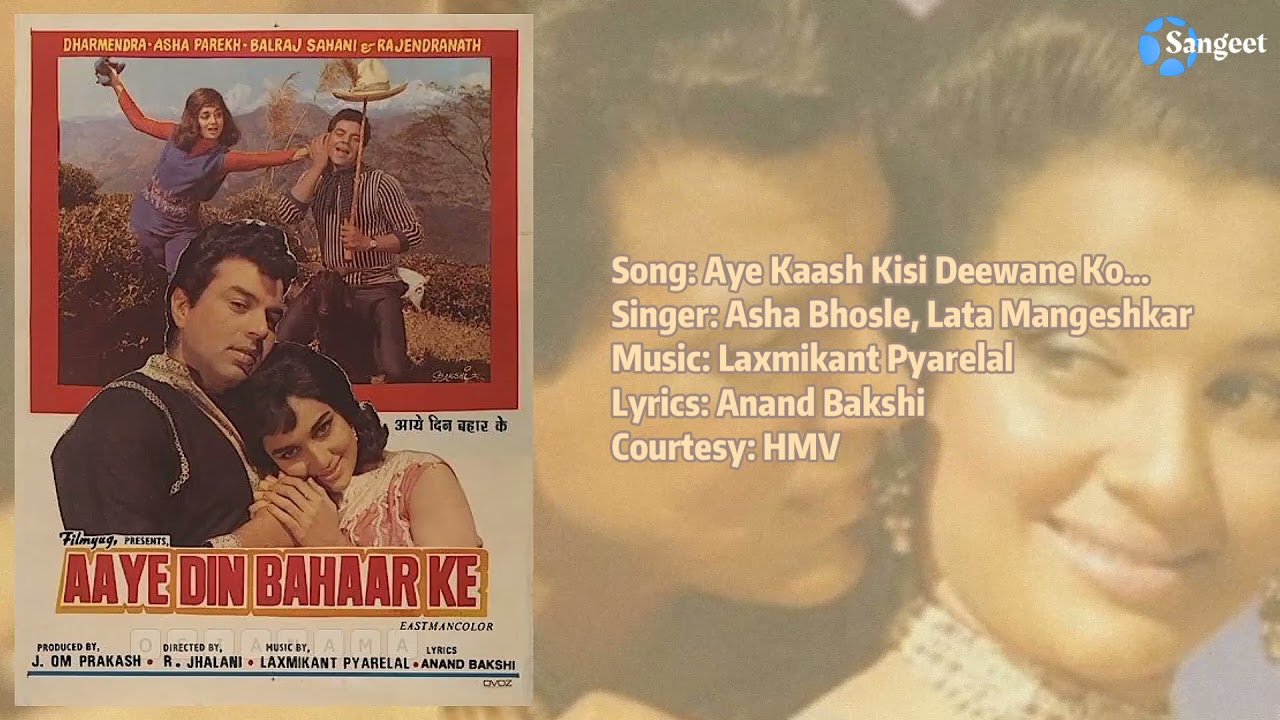 Aaye Din Bahaar Ke | Aye Kaash Kisi Deewane Ko | 1966 | Jukebox | HMV | @sangeetratn656
