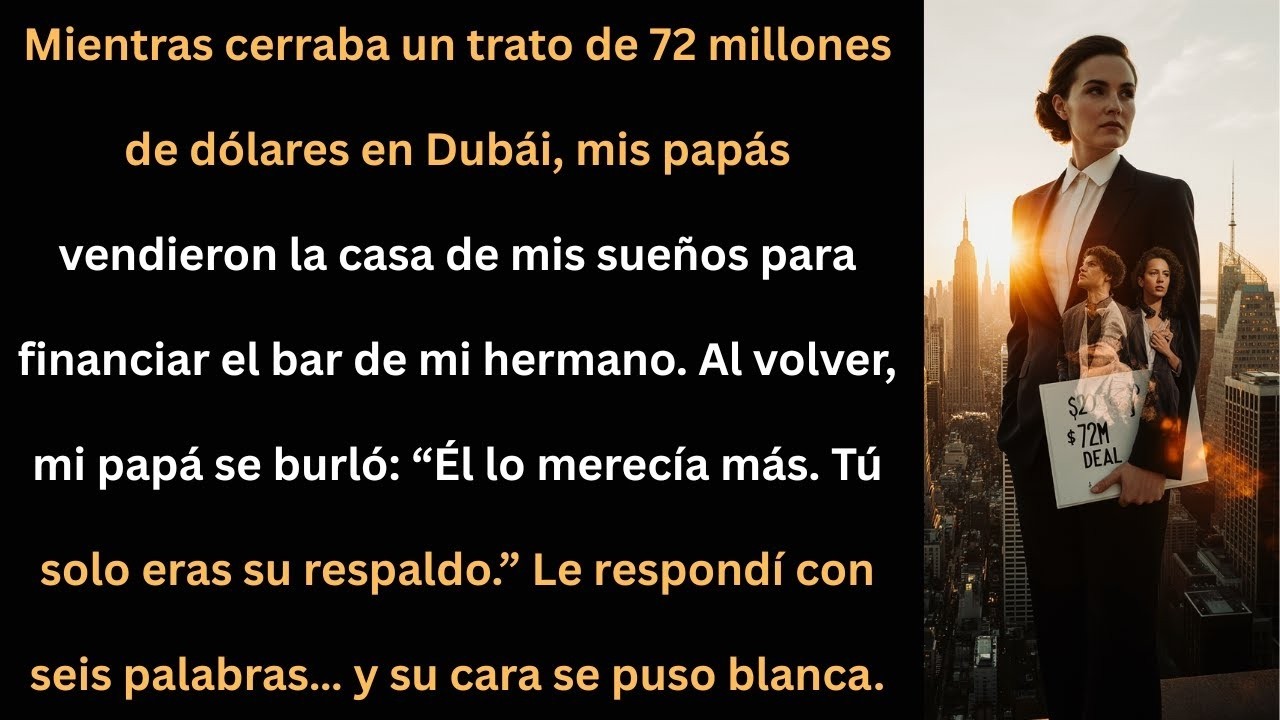 Cerré un trato millonario en Dubái… y mis padres vendieron mi casa por mi hermano