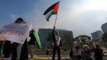 Protesters march to US Embassy in Jakarta in protest against airstrikes on Gaza