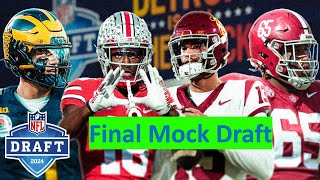 2024 NFL Mock Draft #9: Final Mock Draft