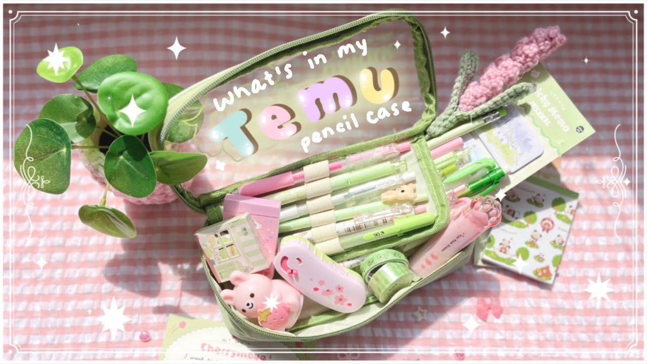 Cute Flower Pencil Pen Case Cosmetics With Pearl Zipper Girl - Temu