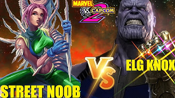 MvC2 Mvci Umvc3 STREETNOOB vs ELG KNOX (Low Mid Tiers) pt 1