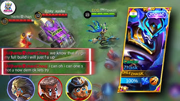 ZHASK + INSPIRE New Meta 2022? | Zhask  Best Sideline Build Mobile Legends S23