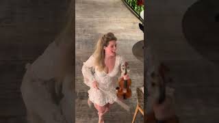 Violinist Lettice Rowbotham & Saxophonist Arturo Tappin play three songs live in Barbados @ QPBistro