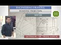 Engineering drawing  isometric projection problem 11 easy drawing techniques  learn with nikhil