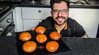 Crème Brûlée Donuts |دونات مع تغليفة الزجاج | كريم برولي دونات | شيف شاهين