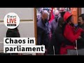 Chaos in parliament: EFF MPs removed during Ramaphosa