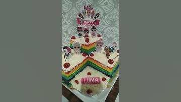 Thumbnail of Rainbow cake Kue ulang tahun LOL
