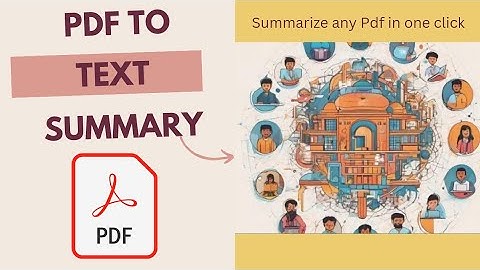PDF to text summarizer - AIGurukul | Platform Demo