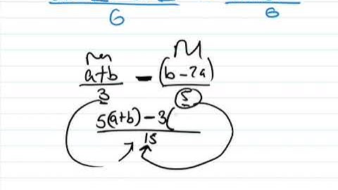 Form 3 Maths - Algebraic fractions