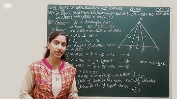 AREAS OF PARALLELOGRAMS AND TRIANGLES : EX 9.4 Q2 CHAPTER 9 CBSE NCERT (DAY222) | MATHS CLASS 9