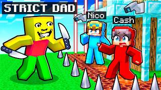 WEIRD STRICT DAD vs Most Secure Minecraft House