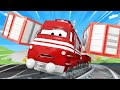 Troy The Train -  Frank the Fire Truck 3 - Car City ! Train Cartoon for children