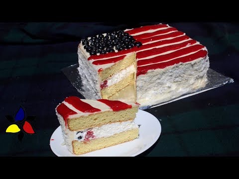 fourth-of-july-vanilla-sponge-cake-with-buttercream-frosting-|-keto-recipes-|-keto-cake