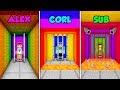 ALEX vs CORL vs SUB - RAINBOW PRISON in Minecraft! (The Pals)