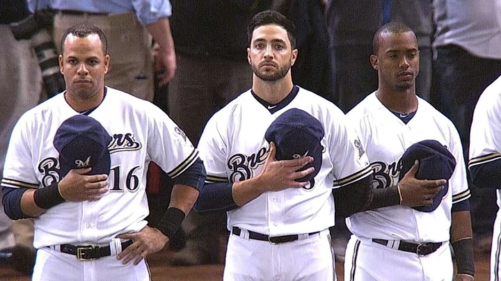 ATL@MIL: Attanasio performs national anthem