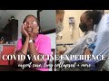 VLOG: GOT PFIZER COVID-19 VACCINE DOSE 2 &amp; THIS HAPPENED | LUNG ISSUES + URGENT CARE + ETC