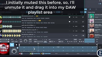 Dragging Samples From Loopcloud into the DAW