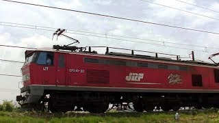 レッドサンダーEF510-23牽引高速貨物3093ﾚ　福岡→新潟