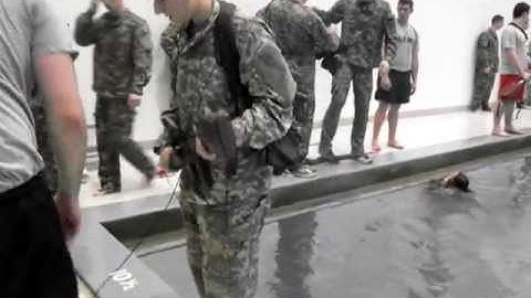 Temple University Army ROTC - Down and Ditch, Combat Water Survival Test