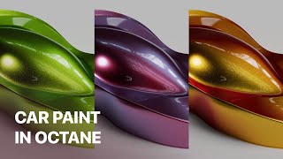 Car Paint Material Using Material Layers In Octane Renderer.