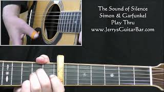 Simon and Garfunkel The Sound of Silence - Central Park - Guitar Play Thru
