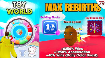 TOY WORLD | Gegagedigedagedago Cat - Building Blocks Pet | Max Rebirths & Race Clicker Roblox #79