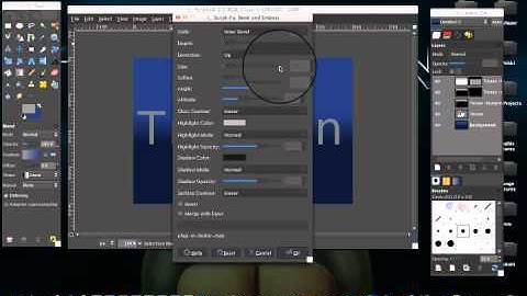 How To make a Chrome Effect with your Text in Gimp.mp4