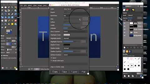 How To make a Chrome Effect with your Text in Gimp.mp4