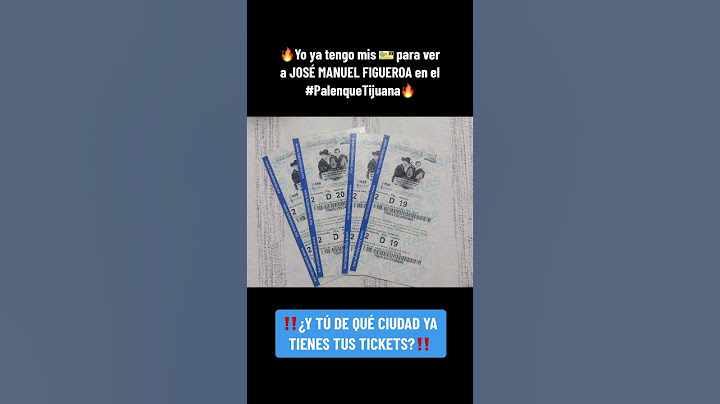 Ya tenemos nuestros boletos para ver a @josemanfigueroa Y TU PARA QUE CIUDAD YA TIENES TUS TICKETS‼️