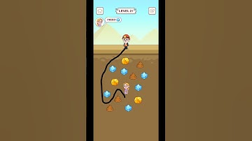 Pull the gold gameplay walkthrough level 20 #games #viral