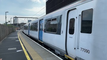 Class 317 departing Stratford with a Darth Vader Horn