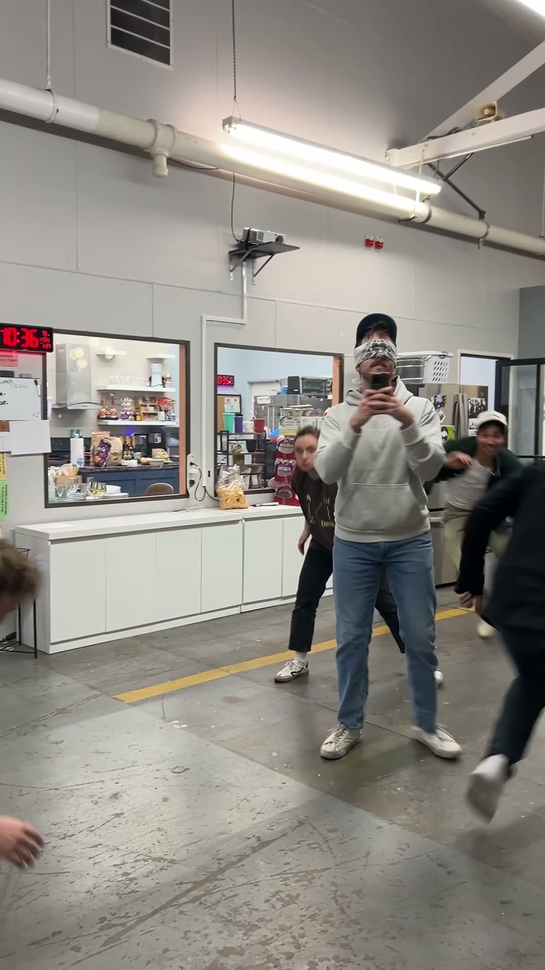 we tried dodging the camera for as long as possible