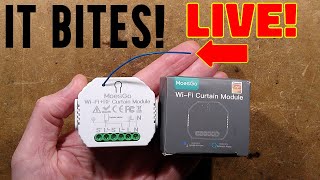 WiFi curtain controller with rogue live wire