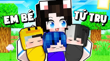 Mèo Simmy Quay Về Quá Khứ "Chăm Sóc Em Bé Tứ Trụ Lúc 1 Tuổi" Trong Minecraft