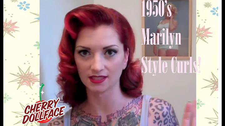 Vintage 1950's curly hair tutorial ala Marilyn Mon...