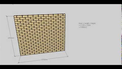 Brick Calculations -- Simple Wall