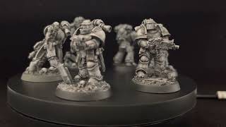 True scale conversion Mark III Space Marine kit bash