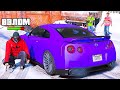 У МЕНЯ УГНАЛИ NISSAN GTR R35 ПОКА Я БОЛТАЛ С ВОТЕРОМ - РЕАЛЬНАЯ ЖИЗНЬ В GTA 5 ⚡ГАРВИН