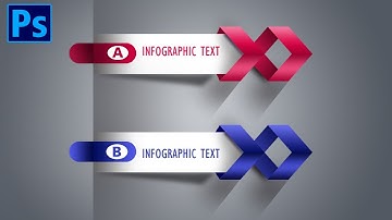 graphic design infographic modern arrow | photoshop tutorial | by ishfaq artist