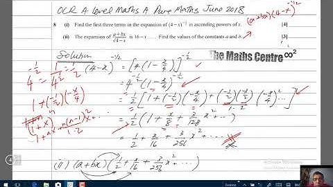 OCR A Level Pure Maths H240/01 June 2018 Q8 Part 2