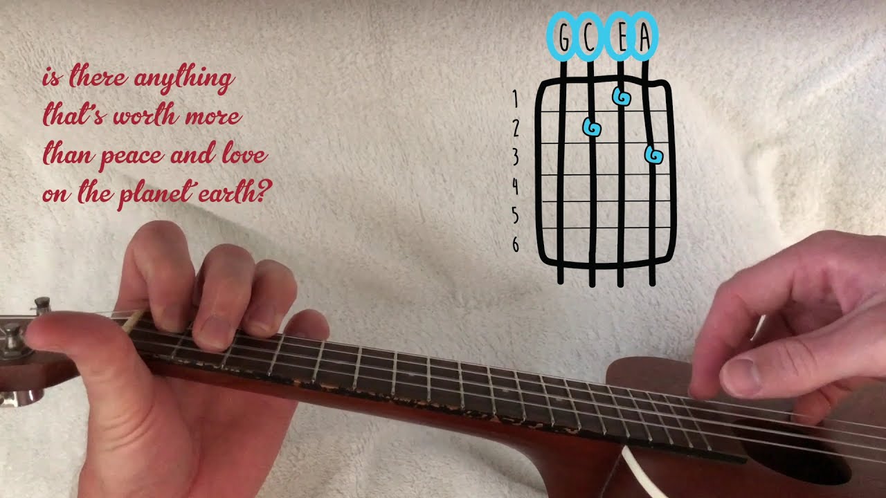 steven universe - peace love on the planet earth // ukulele tutorial with chords and - YouTube