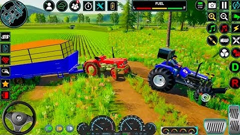US Tractor Farming - Indian primitive method - Gameplay Walkthrough Part 1 (Android, iOS)